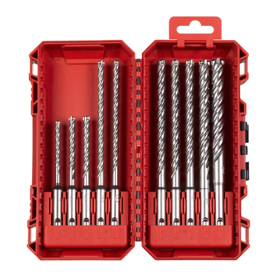 Set trapano Milwaukee sds-plus | mx4 | scatola pronta per l'imballaggio | 5 6 6x115 6 6 8 8 8 10x165 12x160mm - 4932500062