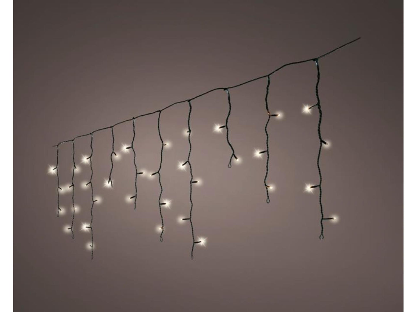 Iluminación carámbano Lumineo 5m 119LED c.blanco