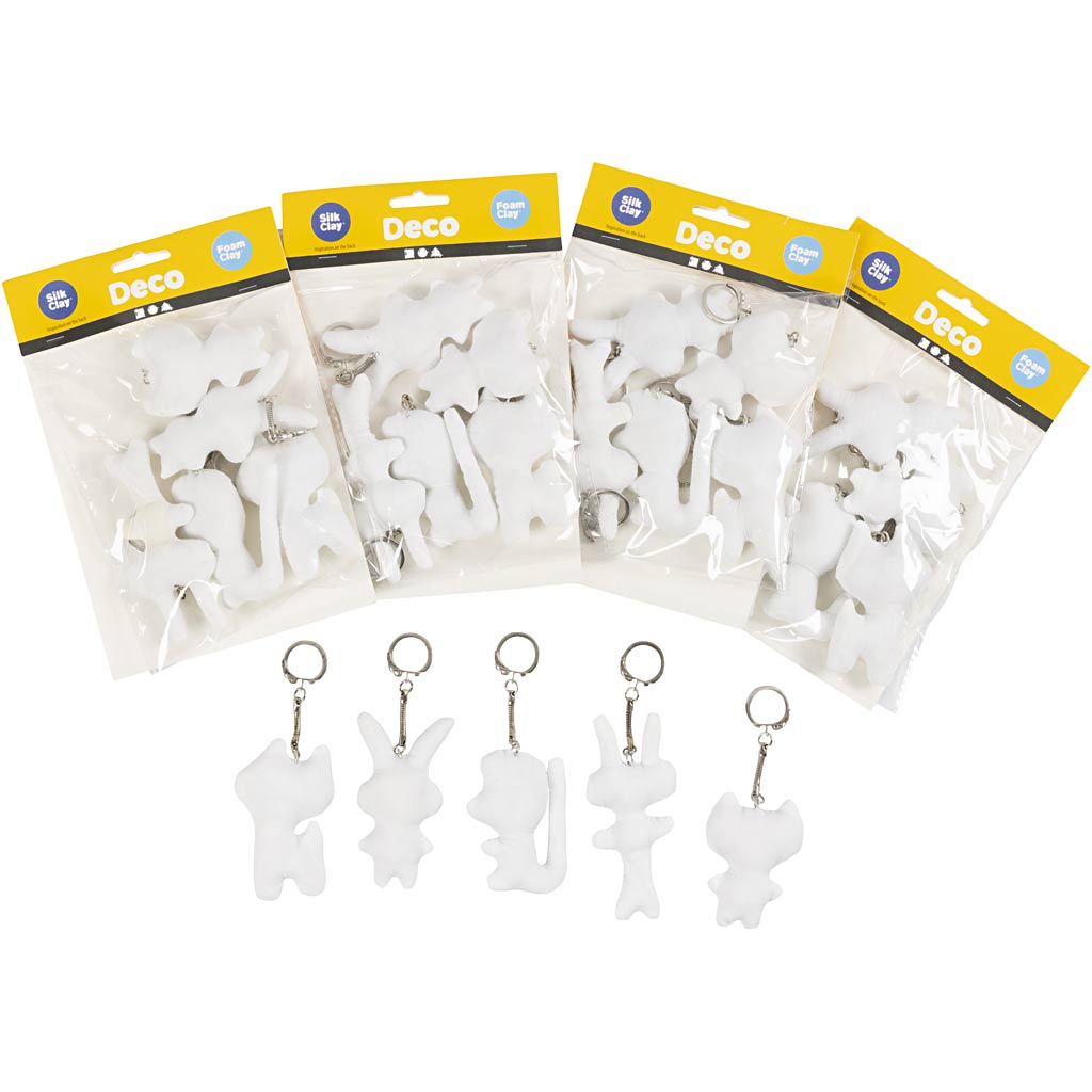 Figuras de Textile de Creativ Company con Key Ring, 25st.