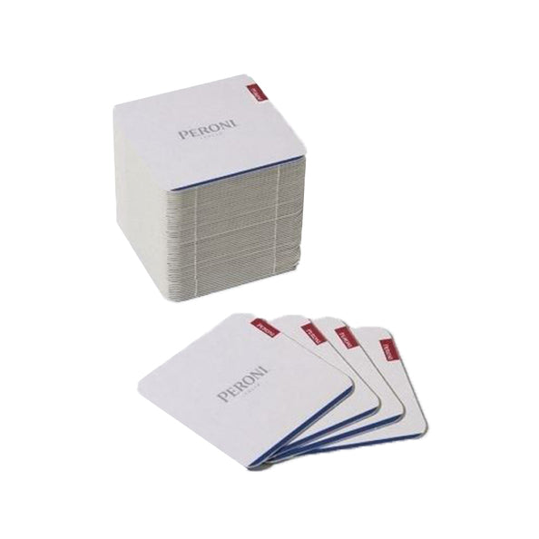 Sottobicchieri Peroni quadrati (100 pezzi)