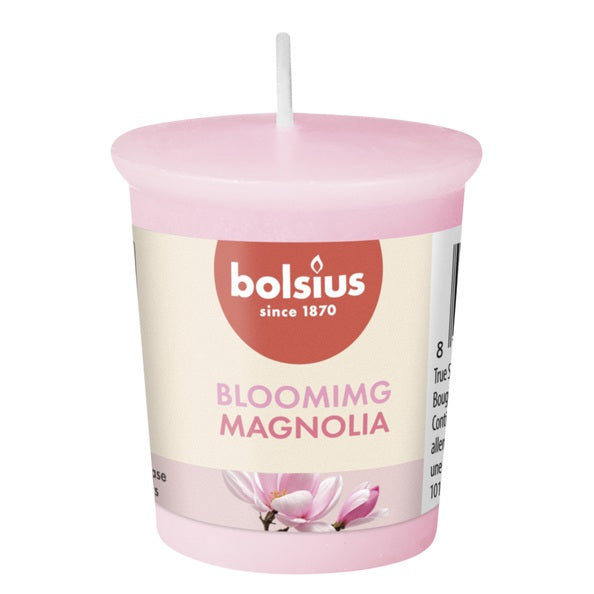 Bolsius votivo redondo aromas verdaderos magnolia ø45x53 mm 15 horas (24 piezas)