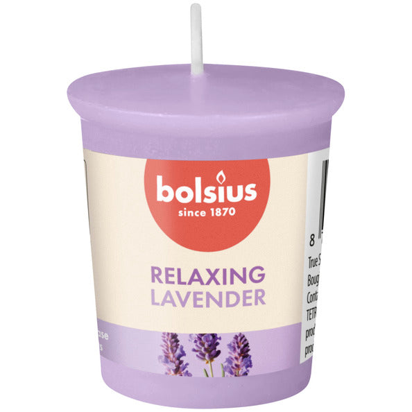 Bolsius votivo redondo aromas verdaderos lavanda ø45x53 mm 15 horas (24 piezas)