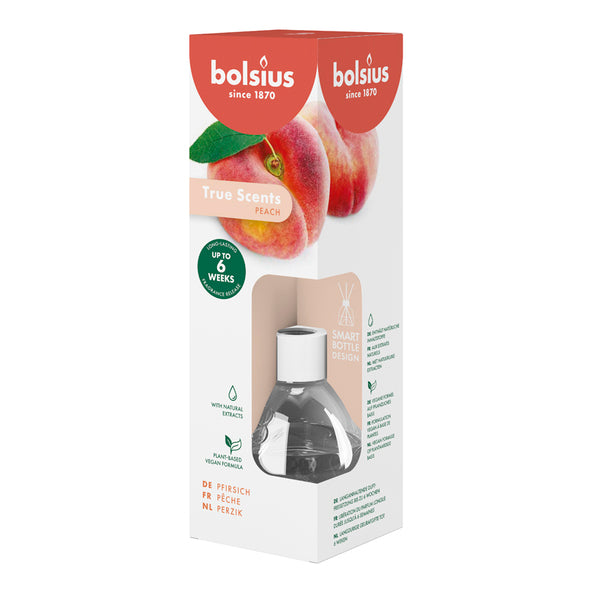 Bolsius diffusori di aromi 60 ml veri profumi pesca (6 pezzi)