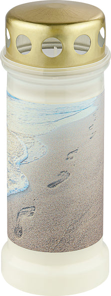 Lámpara de tumba Bolsius núm. 6 con tapa playa ø67x173 mm 70 horas (12 piezas)