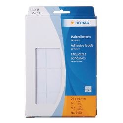 Etichette herma 2450 25x40mm bianche
