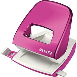 Perforatore a 2 fori Leitz 5008 8 cm rosa metallizzato