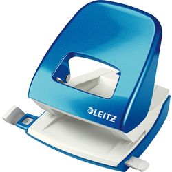 Perforatore a 2 fori Leitz 5008 8 cm blu metallizzato