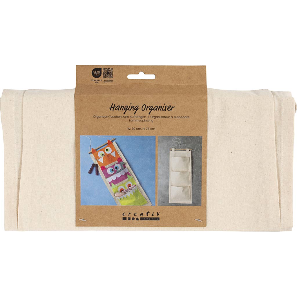 Organizer da appendere Creativ Company, h: 75 cm, l: 30 cm, 145 g, naturale chiaro, 1 pezzo