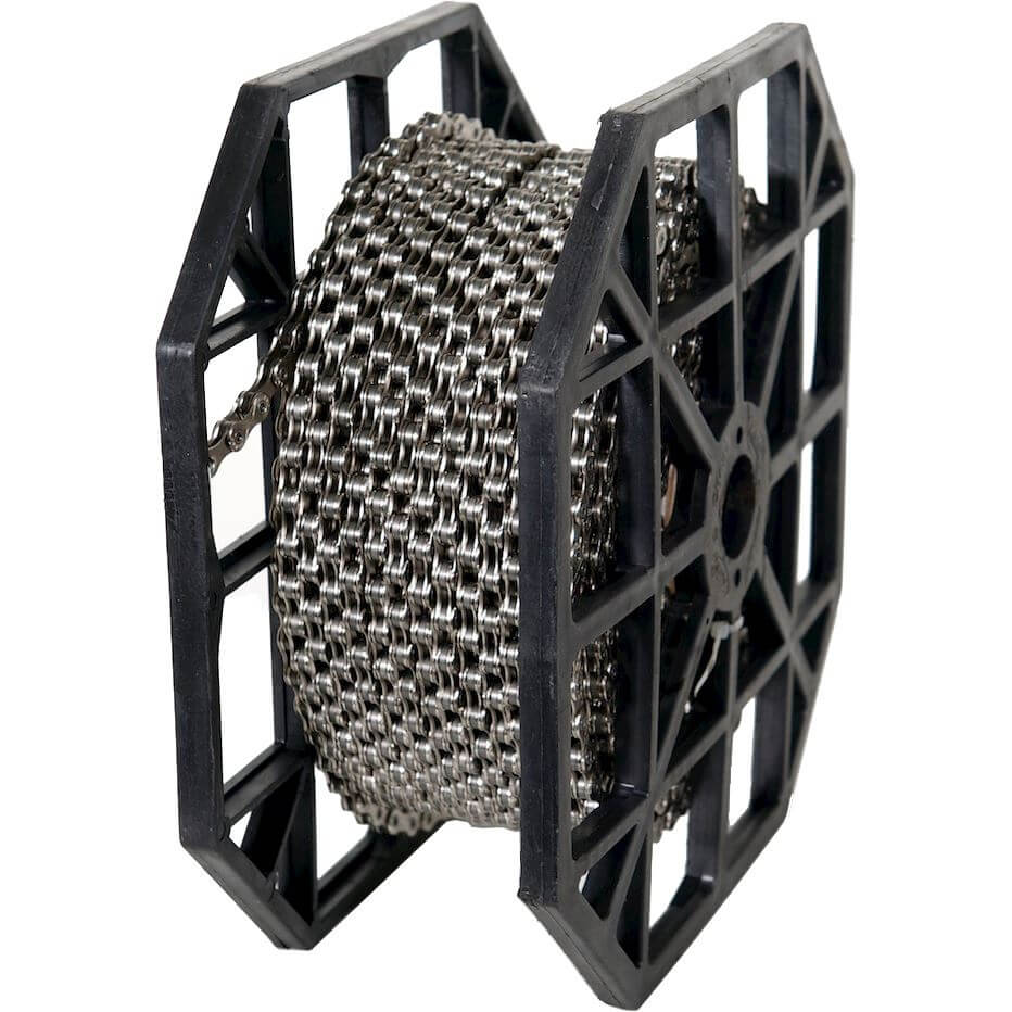 Cadena KMC S1 Bike, 50m, marrón, bicicletas urbanas, e-bikes, BMX, piñones fijos