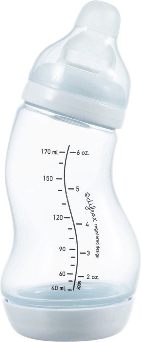 Biberón Difrax natural - 170 ml - azul claro - 1 pieza - biberón s - anticólicos