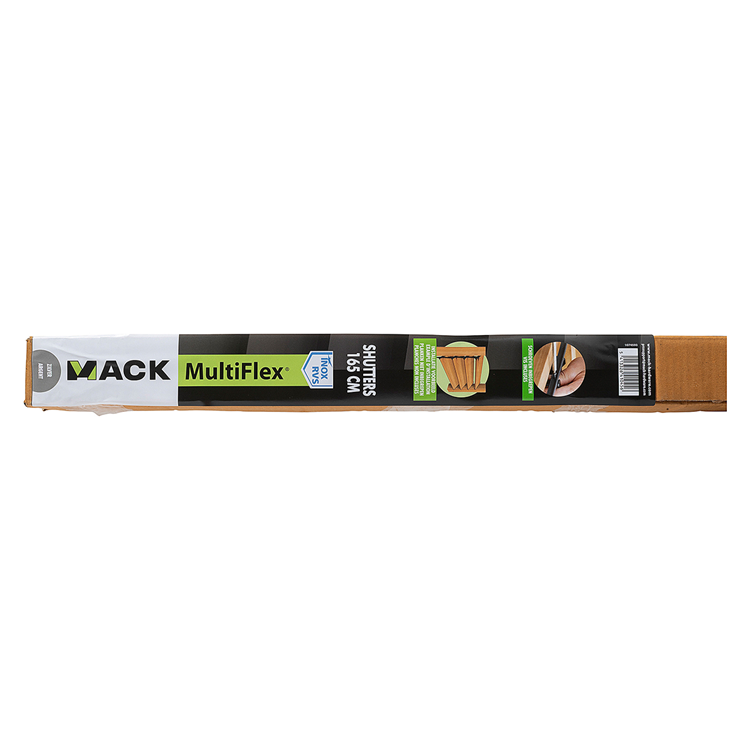 Mack 1074593 - persianas multiflex 165 cm acero inoxidable | 2 piezas