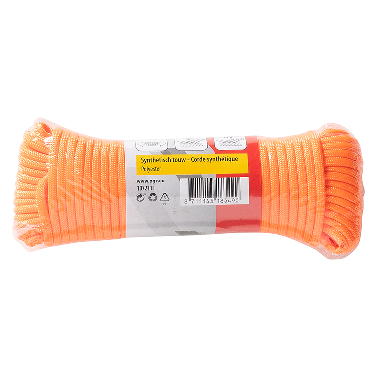 Mack 1072111 - paracord arancione 4mm 15m | 5 pezzi