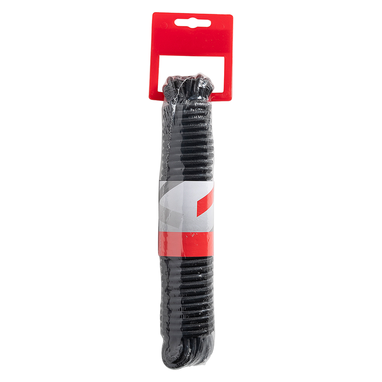 Mack 1072119 - corda elastica nera trefolo 6mm 10m | 5 pezzi