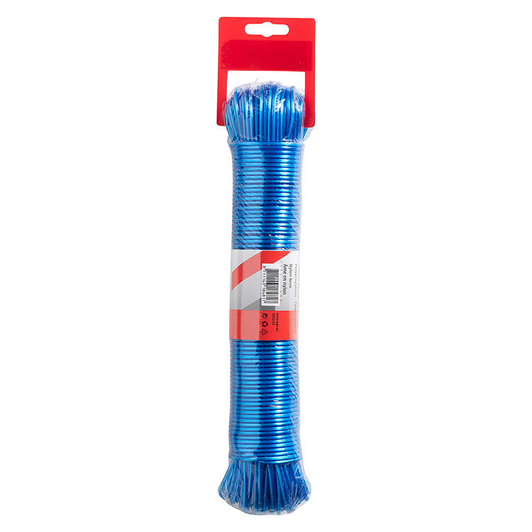 Mack 1072123 - Hilo tendedero pp hilo azul 3mm 60m | 5 piezas