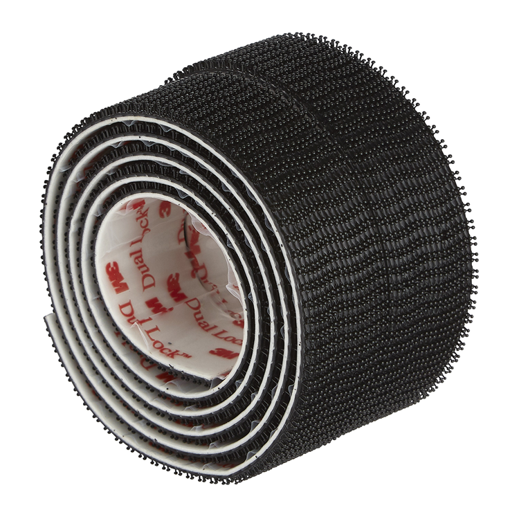 3m 1075818 - whisky extra. fijaciones 25mmx1m2paquete en rollo negro | 6 piezas