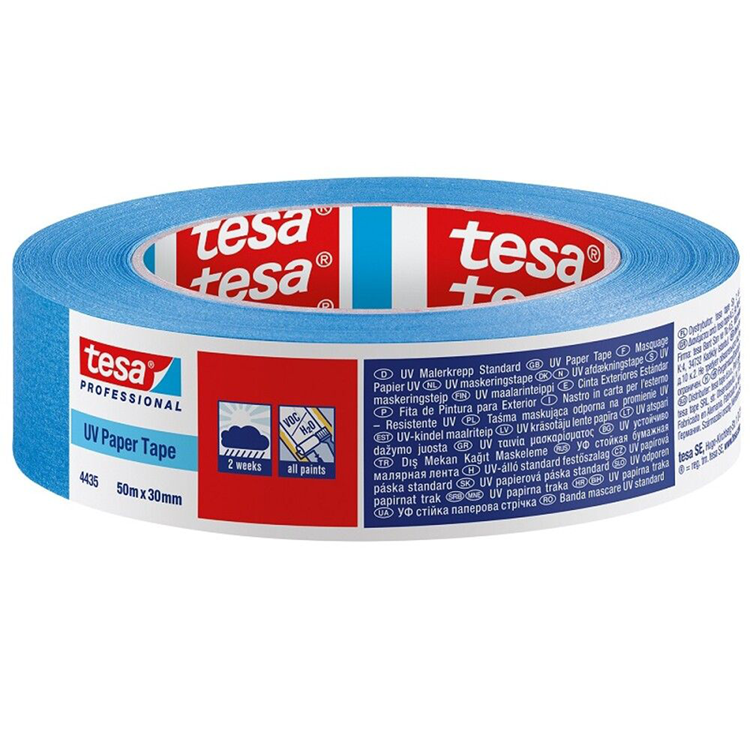 Tesa professional 1075576 - 4435 uv paper tape 50m x 30mm | 10 stuks
