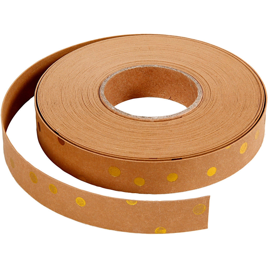 Strisce intrecciate Creativ Company, L: 15 mm, spess. 0,55 mm, marrone chiaro, 9,50 m 1 rotolo