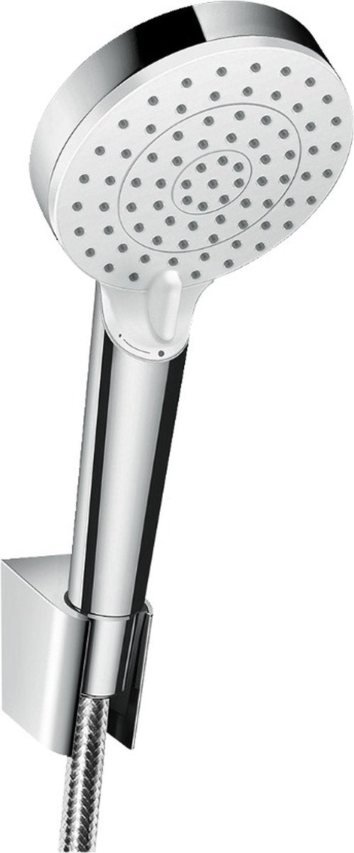 Hansgrohe crometta vario porter conjunto de ducha ecosmart con flexo 125cm blanco cromo