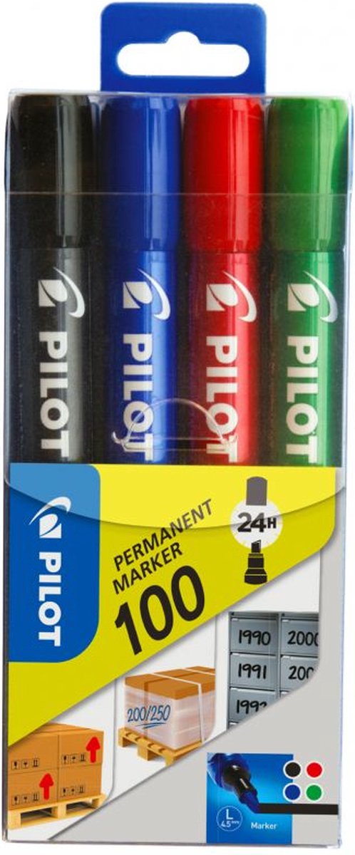 Marcador permanente piloto 100 culo 4x