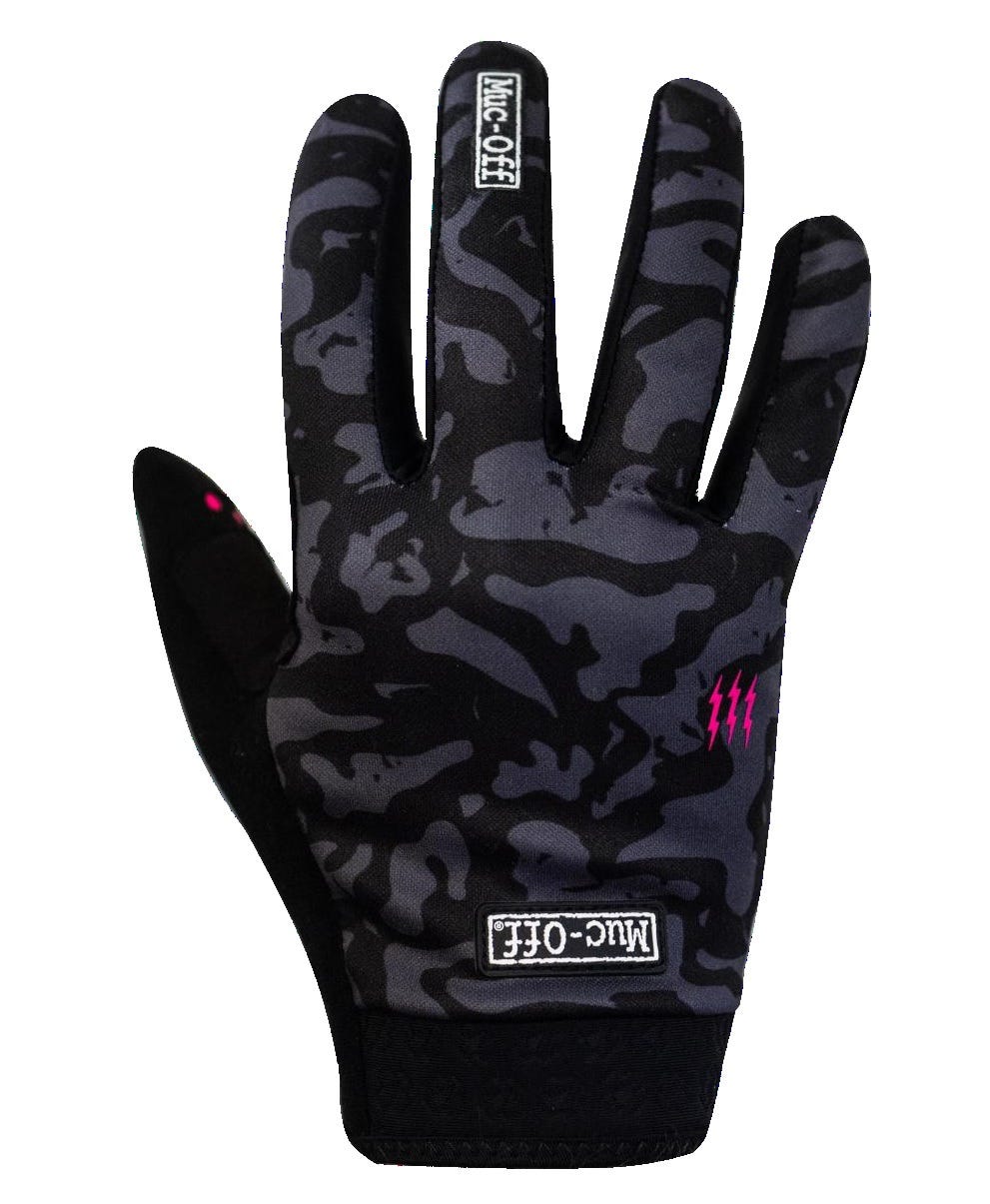 Muc-off guante jinete gris camo