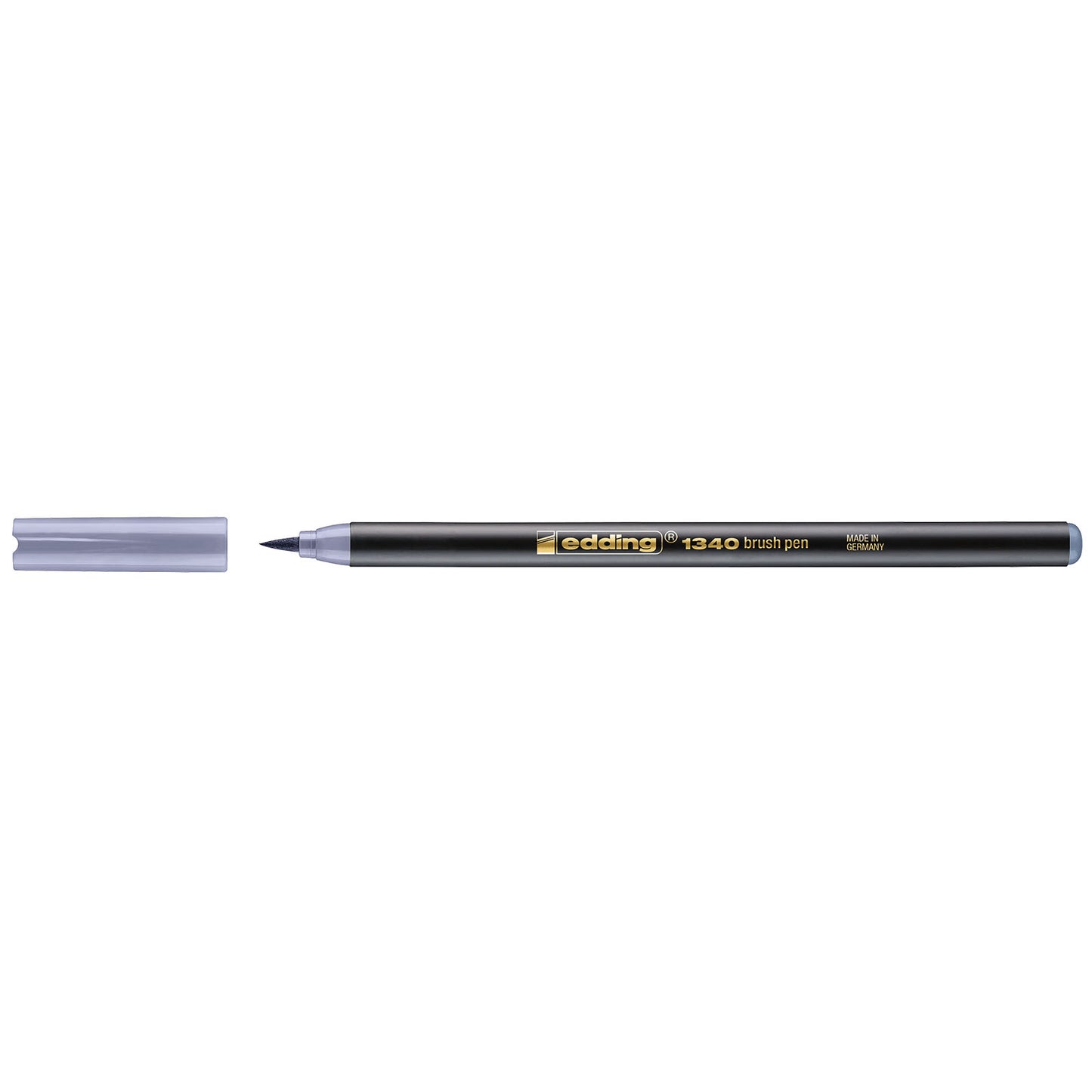 Edding 1340 • penna a pennello grigio argento