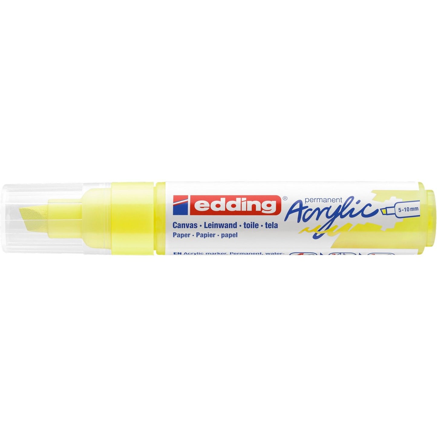 Edding 5000 • pennarello acrilico largo giallo neon