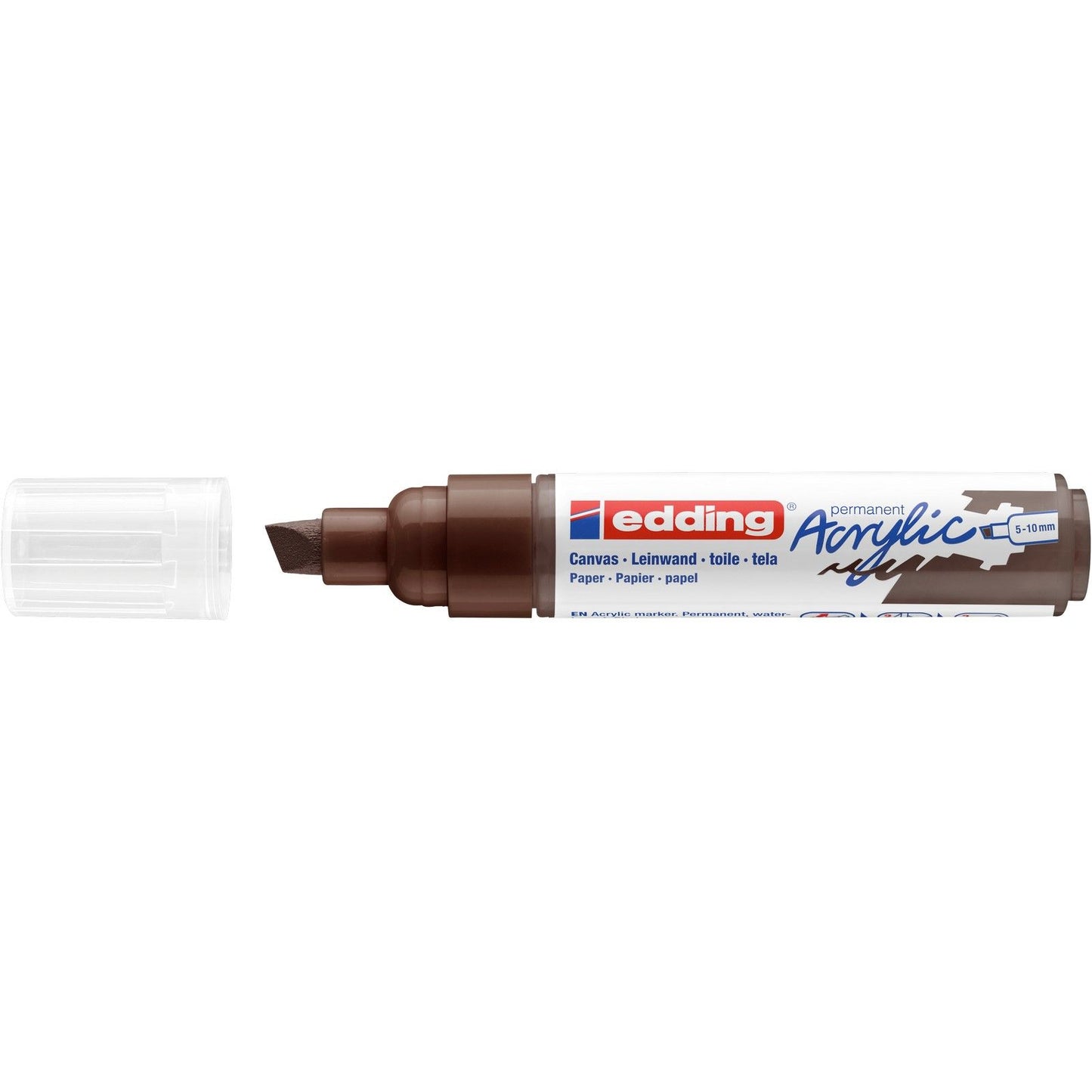 Edding 5000 • pennarello acrilico largo marrone cioccolato