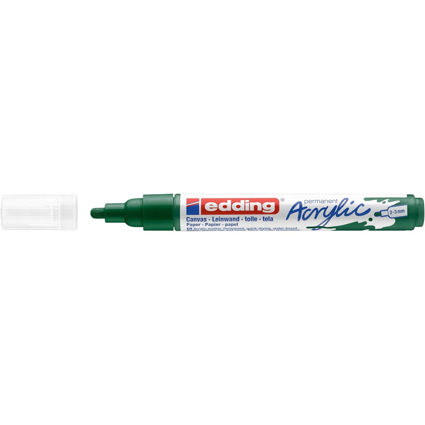 Edding 5000 • pennarello acrilico medio verde muschio