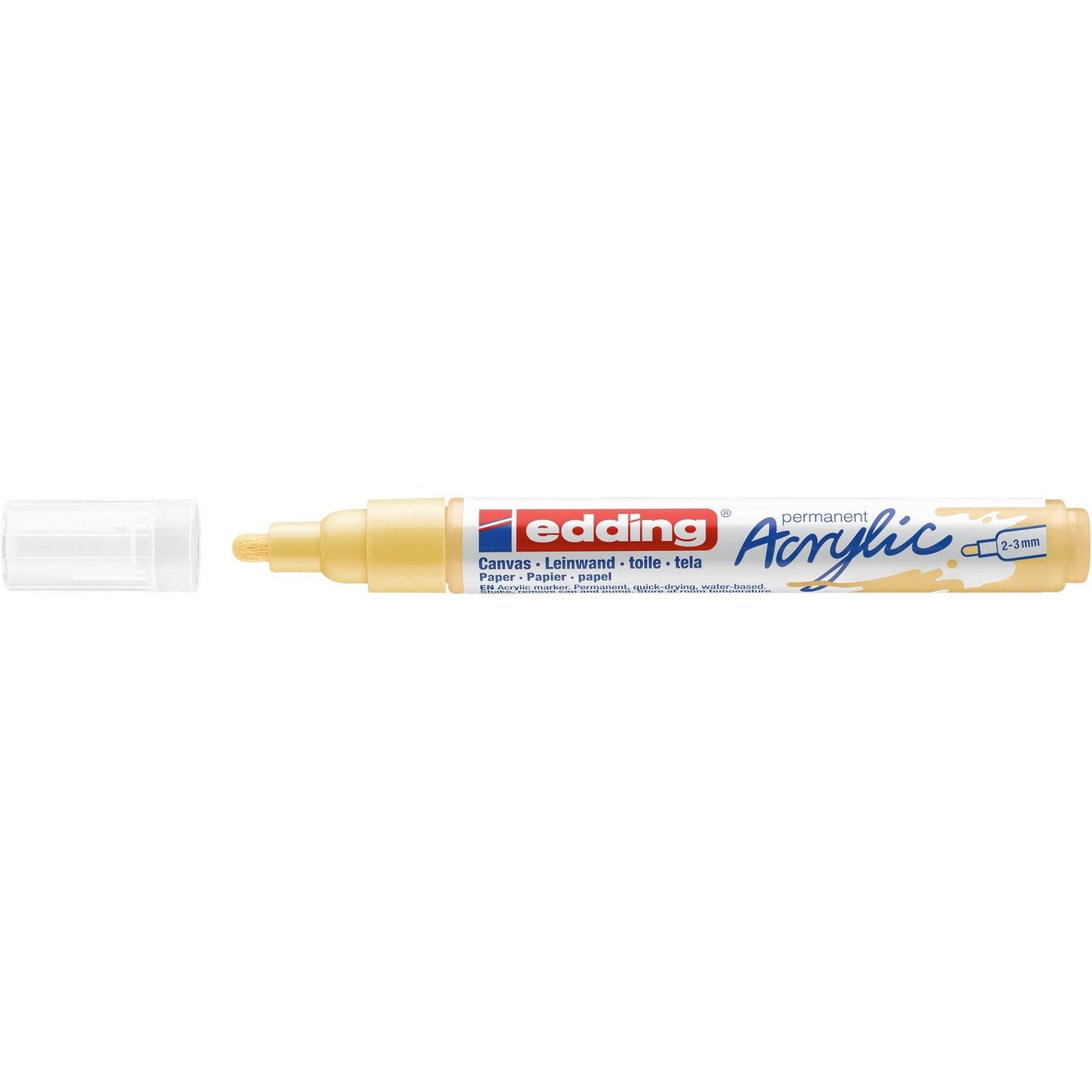 Edding 5000 • pennarello acrilico medio giallo pastello
