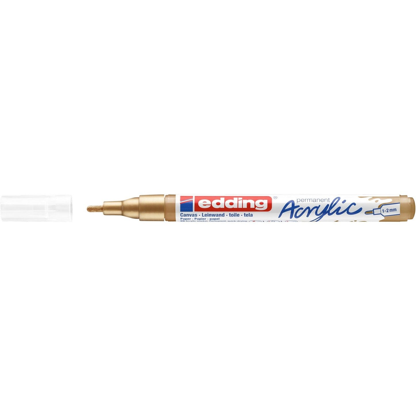 Edding 5000 • pennarello acrilico oro fine e ricco