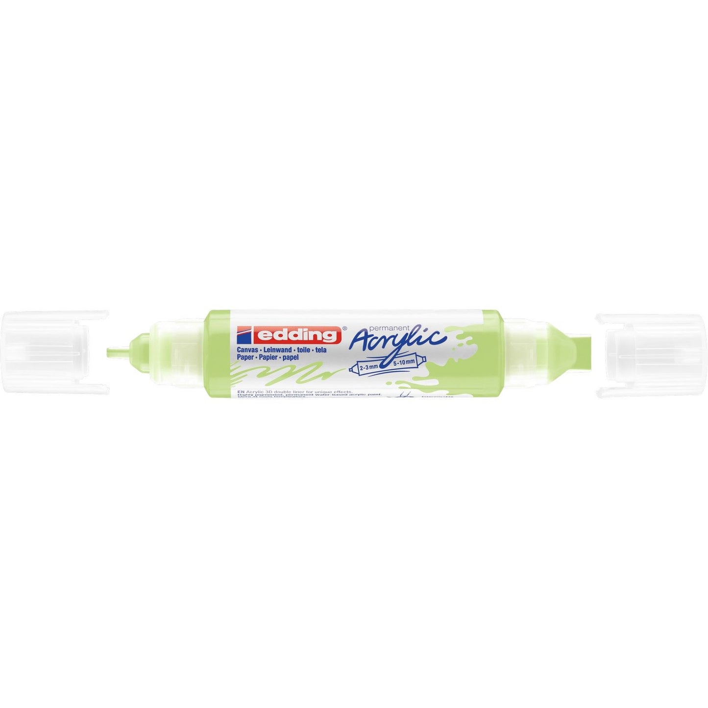 Edding 5000 • acrilico 3d doppio liner verde pastello