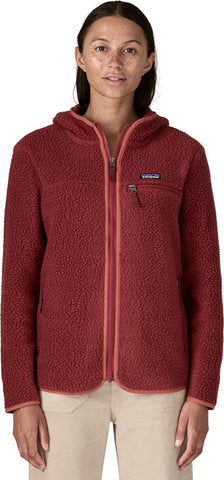 Chaqueta de mujer con capucha patagonia retro pila