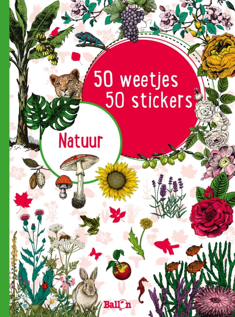 50 hechos 50 pegatinas - naturaleza