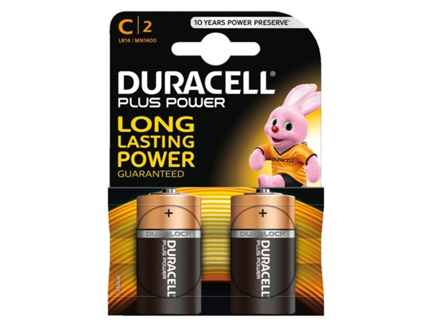 Duracell - Batería más 100% Extra Life MN1400 LR14 C BP2