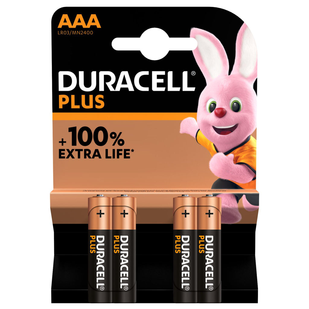 Duracell Battery Plus Power Mini Penlite LR03 AAA por 4 en el mapa