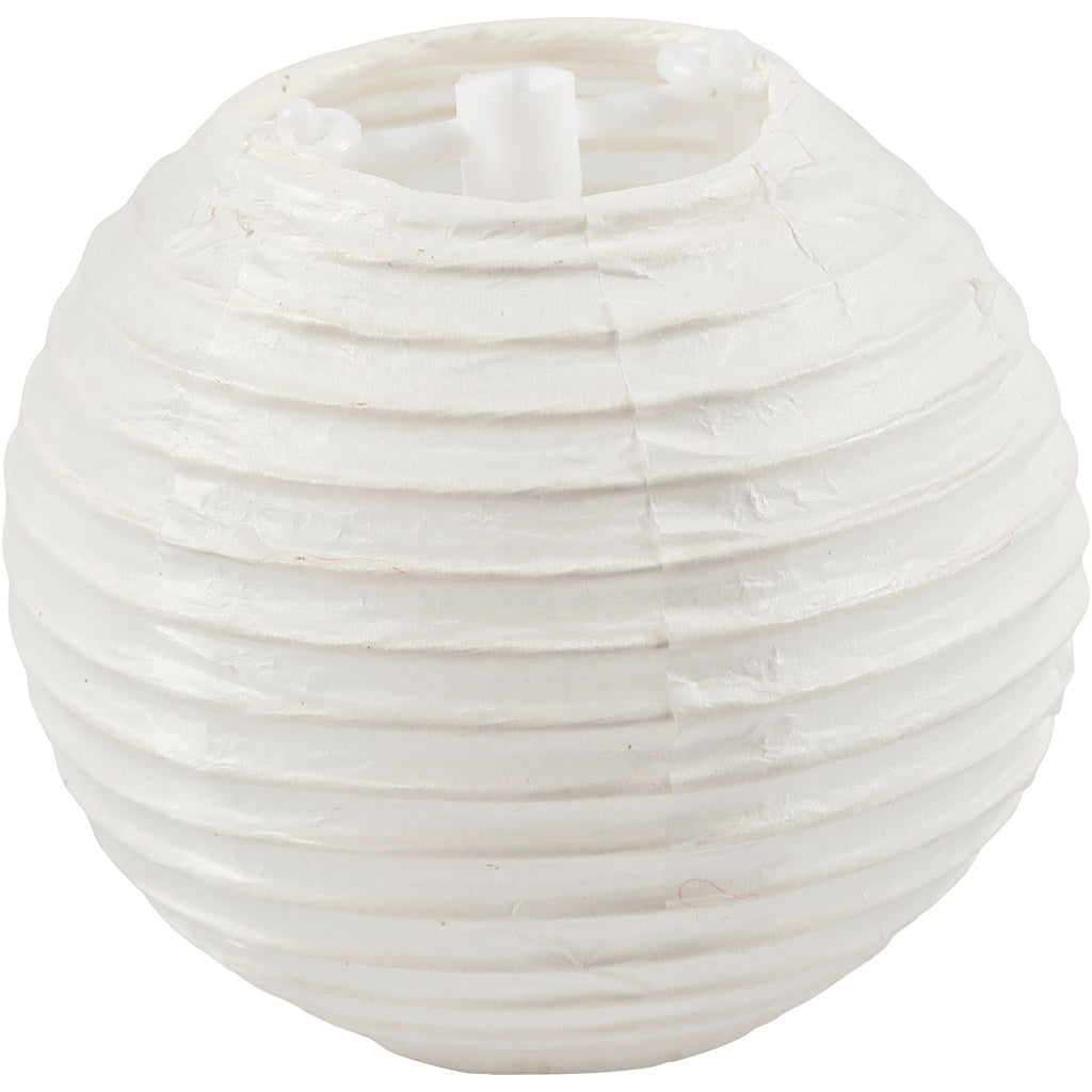Lámpara de papel Creativ company, redonda, d 7,5 cm, blanca, 10 piezas 1 caja