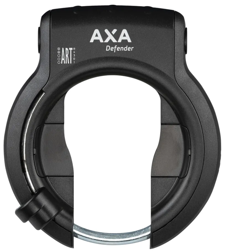 Axa Defender Frameslot, 12 nivel de seguridad, Art 2 estrellas, montaje flexible, negro mate