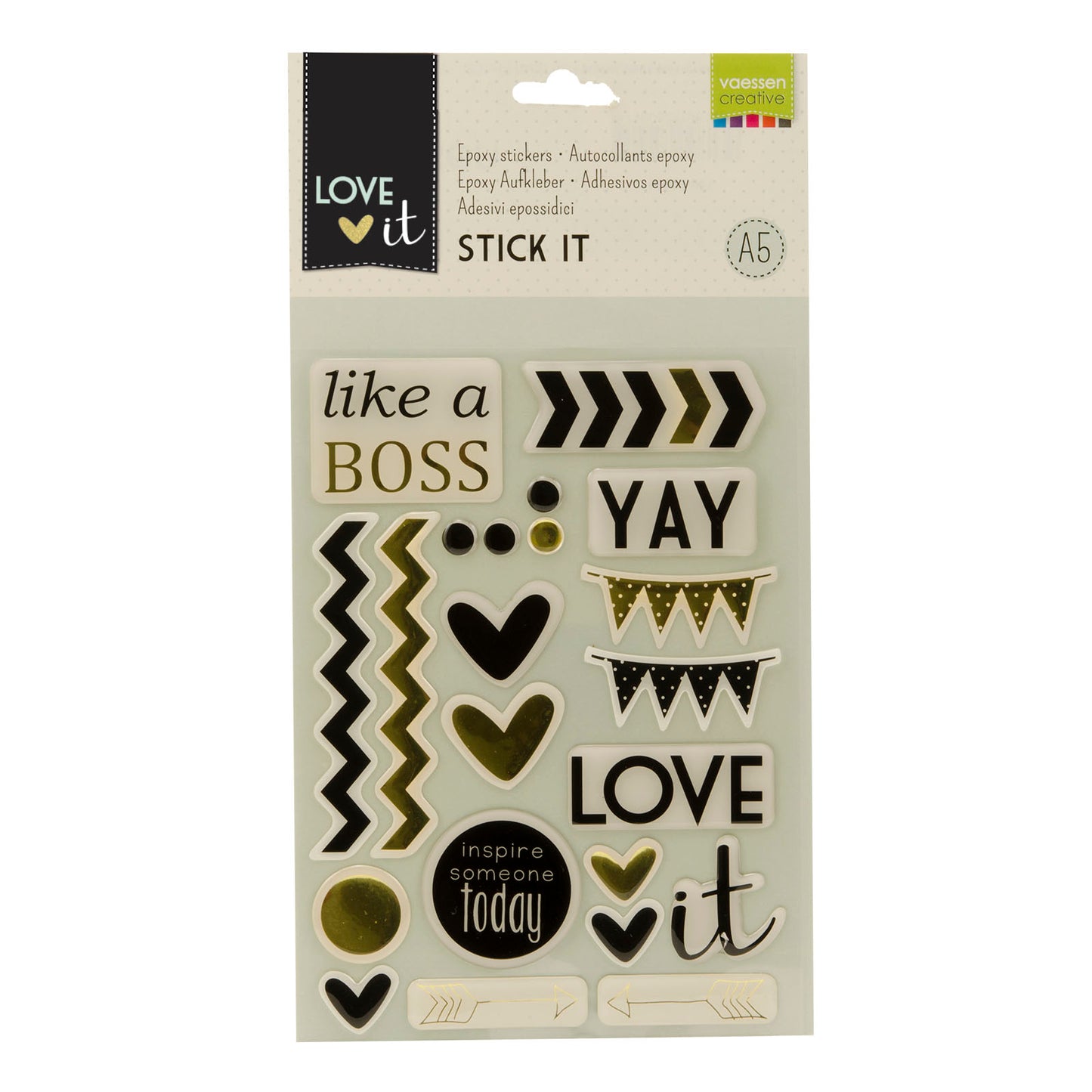 Vaessen creative • love it adesivi epossidici 22 pz.