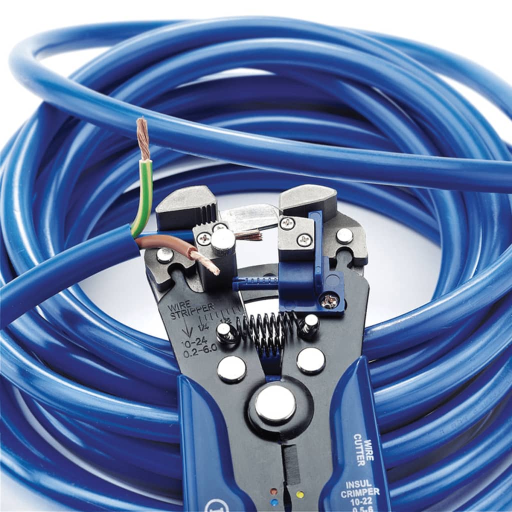 Draper tools automatische draadstripper krimptang blauw 35385