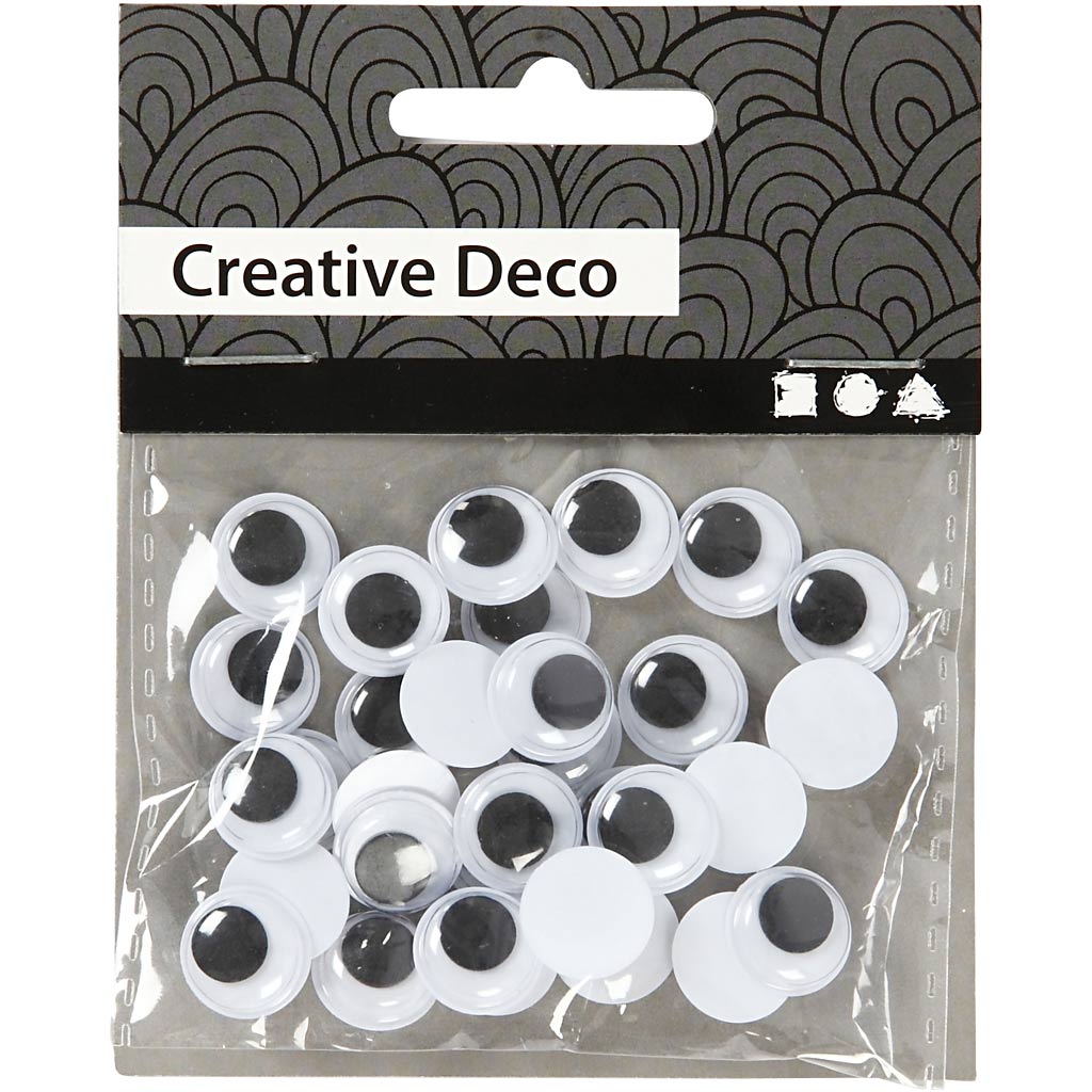 Creativ company ojos saltones, no autoadhesivos, d 12 mm, 30 piezas 1 caja