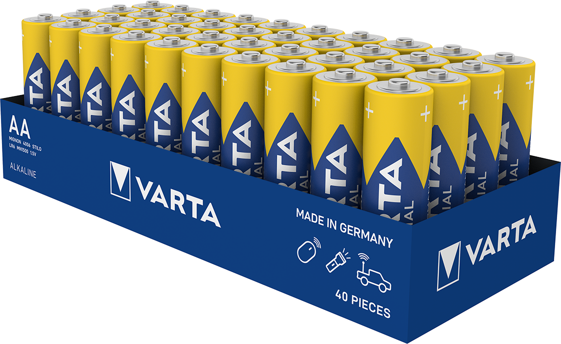 VARTA AA LR06 Penlite Alcaline Bulk 40 pezzi