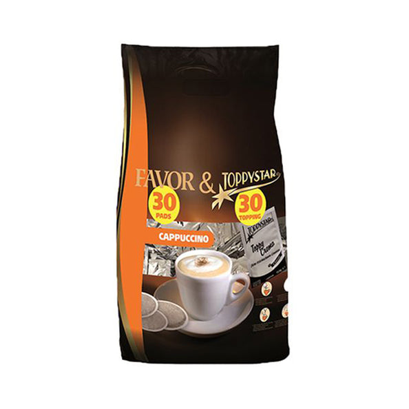 Favor capuchino (30 pads + 30 topping)