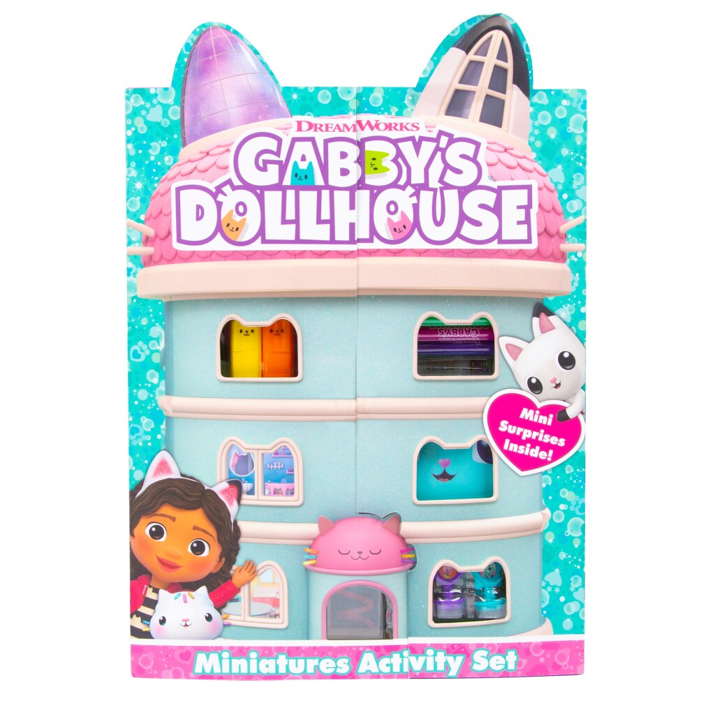 La casa de muñecas de Gabby. Conjunto de actividades en miniatura de la casa de muñecas de Gabby.