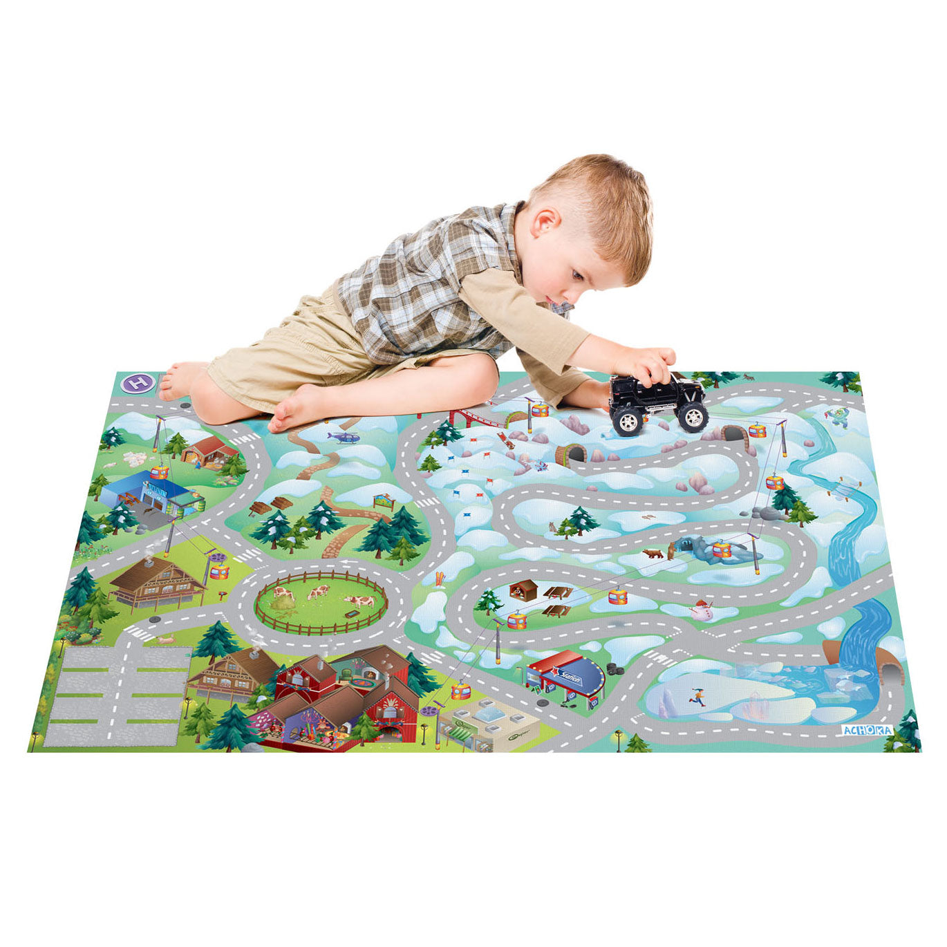 Achoka Play Rug en las montañas, 100x150 cm