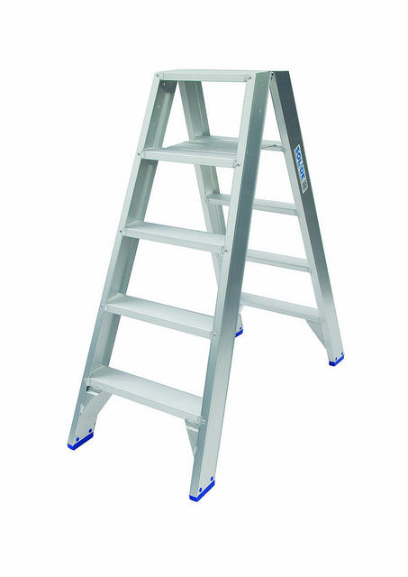 Solida scala professionale doppia 2x5 gradini solid - dt05
