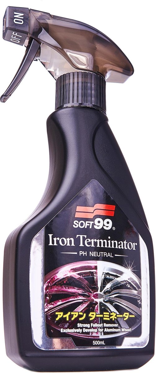 Soft99 spray terminador de hierro - limpiador de ruedas 500ml