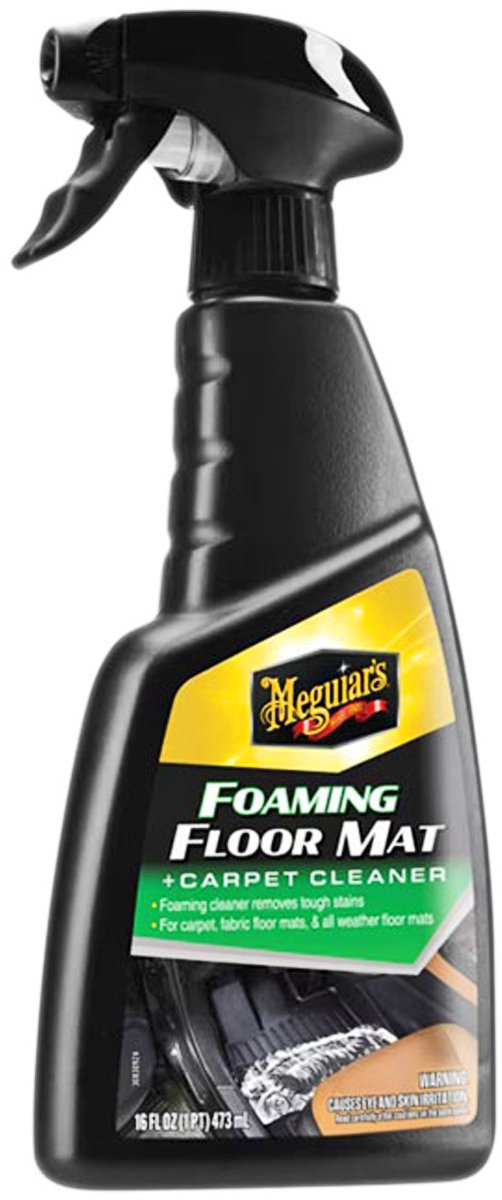 Meguiar's Meguiar's detergente per tappeti in schiuma per tappetini - 473 ml - detergente per interni auto - per tappetini in moquette - formula in schiuma forte