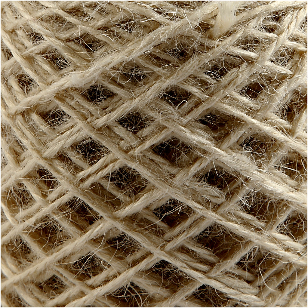 Creativ company cáñamo natural, espesor 1-2 mm, natural, 150 m 1 rollo