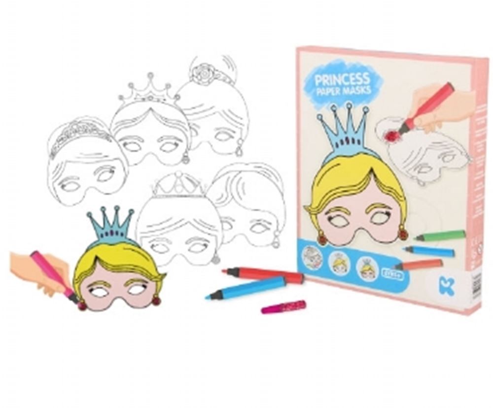 Realizzare maschere di carta per principesse.