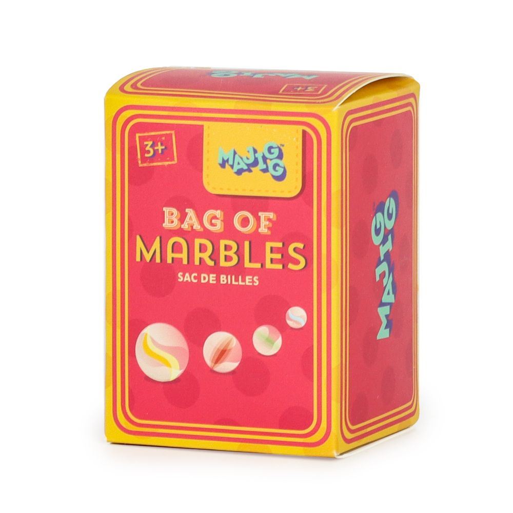Borsa retrò di biglie. 12 pezzi. 3+